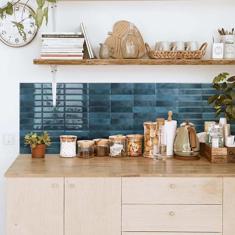 Smart Tiles Tuiles autocollante murale, Morocco Agadir, Pqt-4, 11.43in x 9in