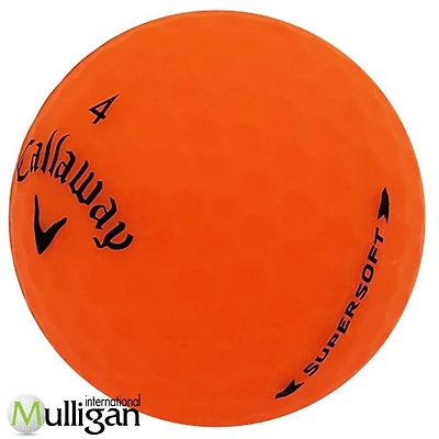 Mulligan - 36 balles de golf récupérées matte Callaway Supersoft 4A, Orange
