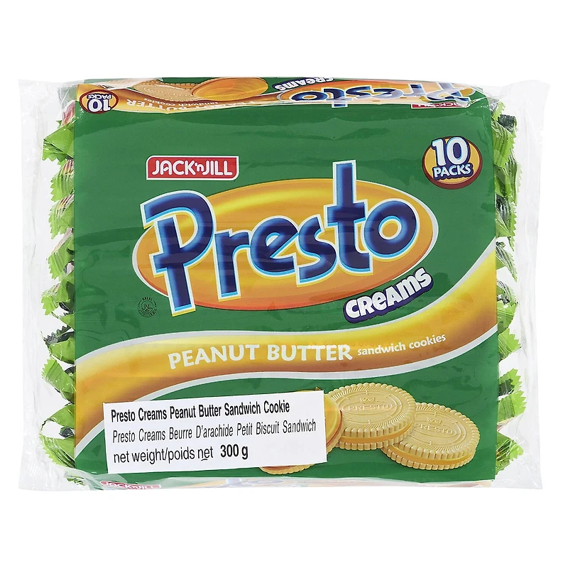 Jack n Jill Presto Creams Peanut Butter Sandwich Cookies
