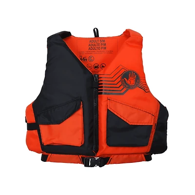 Veste de sauvetage adulte S-M gilet nautique ajustable en polyester pour navigation et sécurité aquatique