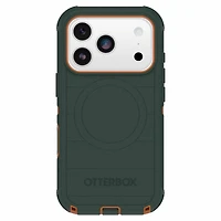 OtterBox Étui Defender Pro MagSafe avec Contrôle de la Caméra Coopersmith (Vert) pour iPhone 17 Pro