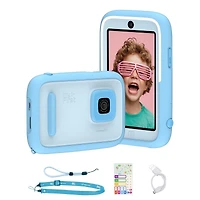 myFirst Camera 50 - Kids Digital Camera with AI Editor 20MP Photos 1080P Video, Front & Selfie Lens, Portable Travel Camera (Blue)