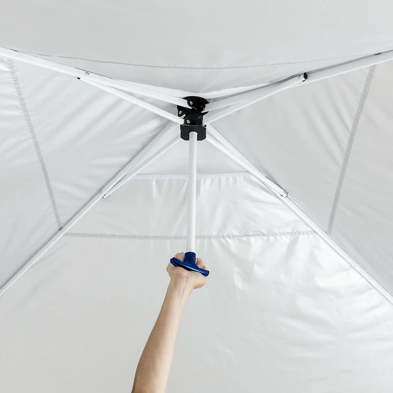 Ozark Trail 10ft x10ft Instant Pop Up Canopy Tent with Simple Push Setup – Straight Leg Pop-Up Tent for Tailgating, Camping & Events, white