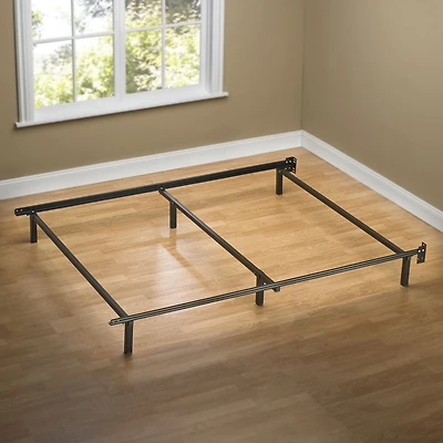 Zinus Compack Twin Size Metal Bed Frame, 7 inch Heavy Duty Steel Bed Frame with Included Headboard Brackets