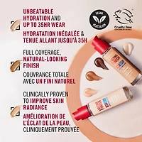 Rimmel Lasting Finish 35 Hour Foundation, Long-Wearing, Hydrating, Vegan Formula, Full-Coverage