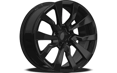Set of four (4) YKW MF23 rims - 18x8 inch Gloss Black alloy wheels for 2018 - Present Honda Accord