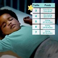ZZZ Couches de Nuit, Taille 5 (27+ lbs), Couche pour Bébé Jetable à Protection de Nuit