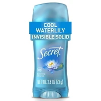 Antisudorifique et désodorisant invisible en bâton Secret, parfum Nénuphar