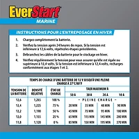 EverStart Marine 24MS-1000N – 12 Volts, Batterie de démarrage marine, groupe 24, 1 000 ADM