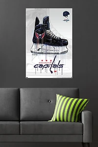 NHL Washington Capitals - Drip Skate 21 Wall Poster, 22.375" x 34"