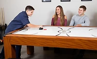 Table de hockey sur cousin d’air Sherwood de Hathaway de 7 pi avec bancs