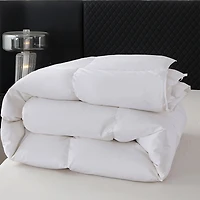 Mainstays Goose Feather Duvet Bed Duvet Twin 64 in  x 86 in All Season Bed Duvet