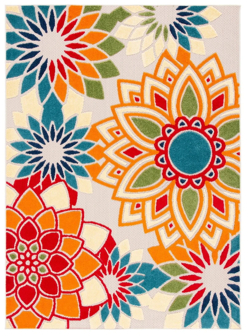 SAFAVIEH Cabana Quincy Floral Outdoor Area Rug