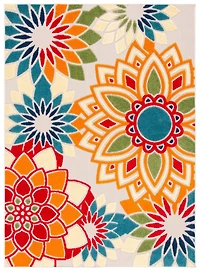 SAFAVIEH Cabana Quincy Floral Outdoor Area Rug