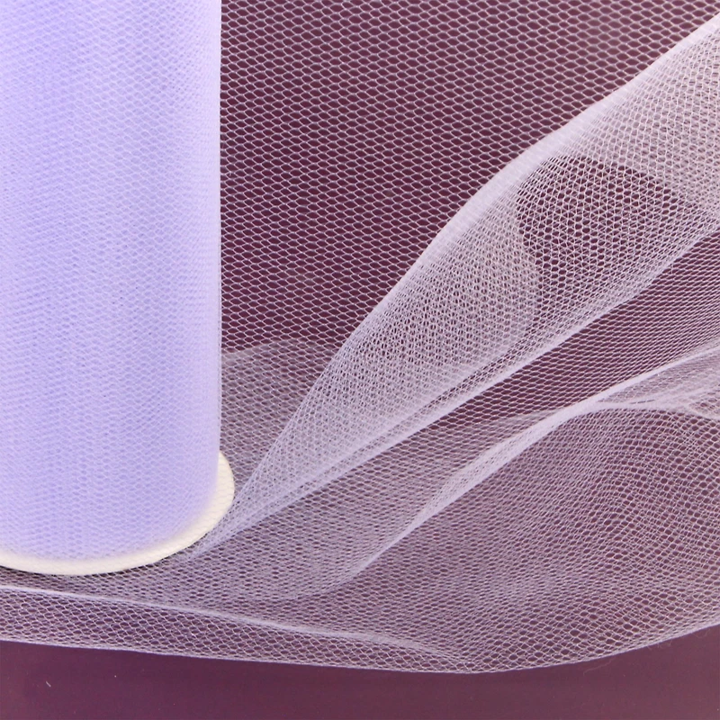 UNIQUE CREATIV, Ribbon, Tulle, Light Purple, 152mm x 13.71m (6" x 15 yds)