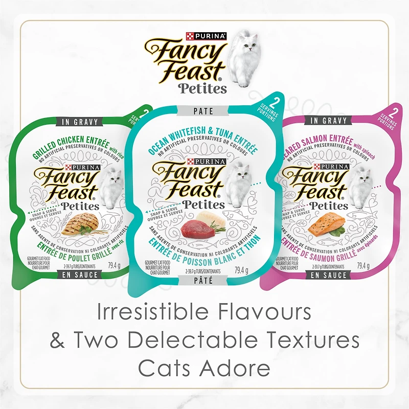 Fancy Feast Petites Pate Tender Turkey Entrée, Wet Cat Food 79.4 g