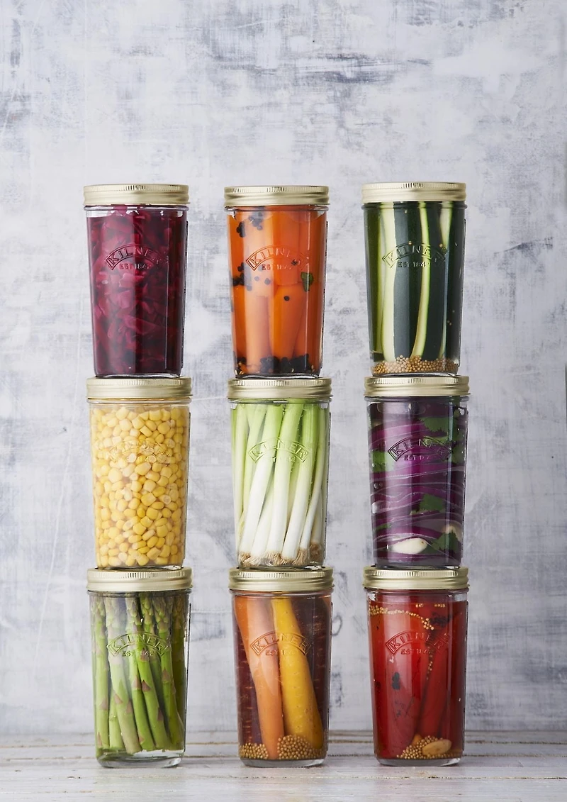 Kilner Wide Mouth Glass Mason Jars with Sealing Lids, 500ml
