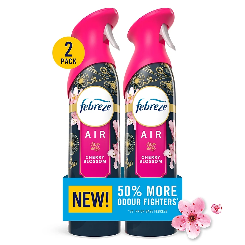 Febreze Air, Air Freshener Spray, odour Fighting Room Spray, Cherry Blossom, 230g, 2pk