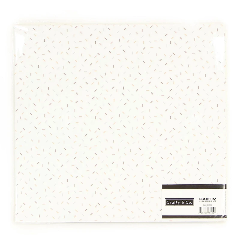 CRAFTY & CO. Scrapbook & Photo Album blanc, 10 Sheets