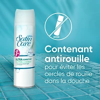 Gillette Venus Satin Care Ultra Sensitive Skin Shave Gel, Shaving Cream for Women, Fragrance Free