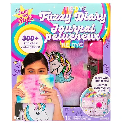 Just My Style Tie-Dye Fuzzy Diary