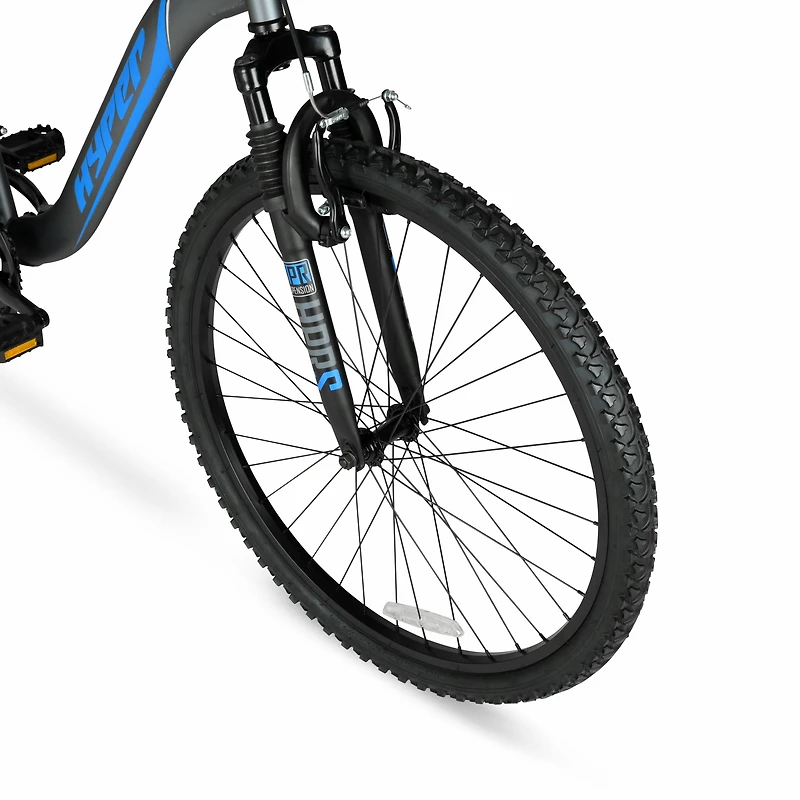 Hyper Bicycles 26” Men’s Boundary Mountain Bike, Gray