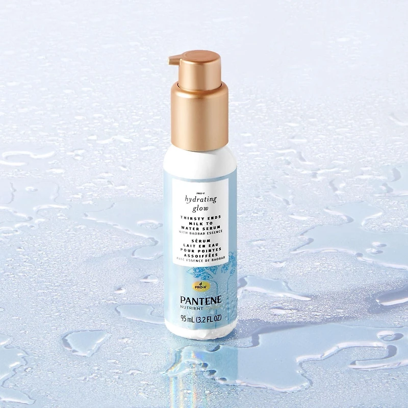 Pantene Baobab Nutrient Blends Hydrating Glow Thirsty Ends Milk to Water Hair Serum