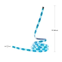 Bande lumineuse à DEL enfichable de couleur changeante, 2 mètres/6,6 pieds, aucun concentrateur requis, activé par la voix