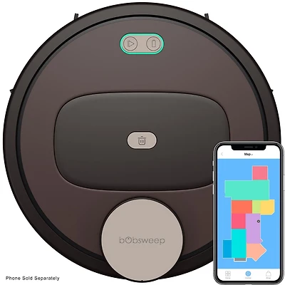 bObsweep PetHair Appetite Aspirateur Robot et Vadrouille, avec Technologie de Cartographie Avancée Q-SLAM, Wi-Fi, et App