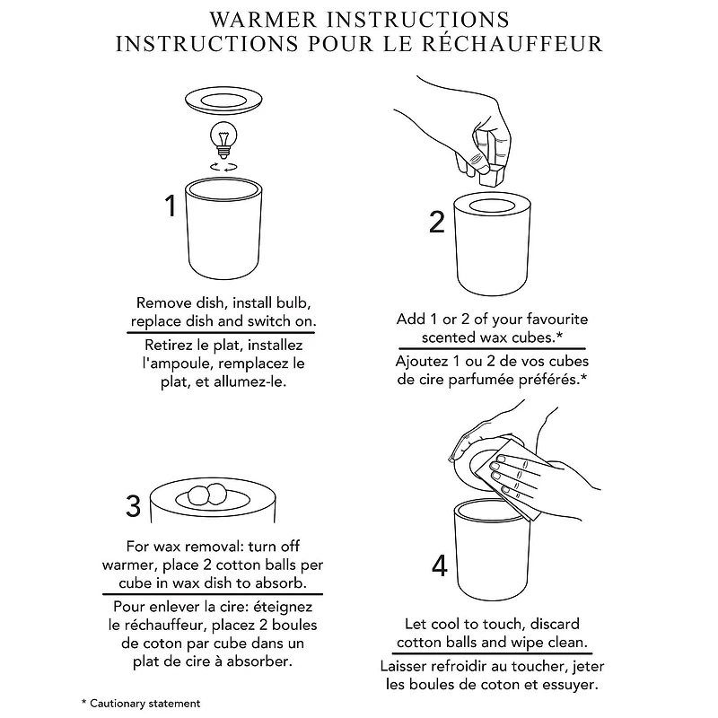 Bloc de cire parfumée ScentSationals Nénuphar et lotus