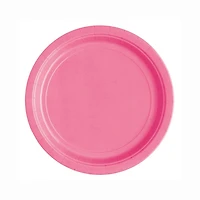 Unique Industries' Hot Pink Round 9" Dinner Plates, 20ct