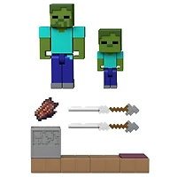 Minecraft Redstone Charged Action Figure & Mechanism Set, 3.25-inch Scale Toys (Characters May Vary)