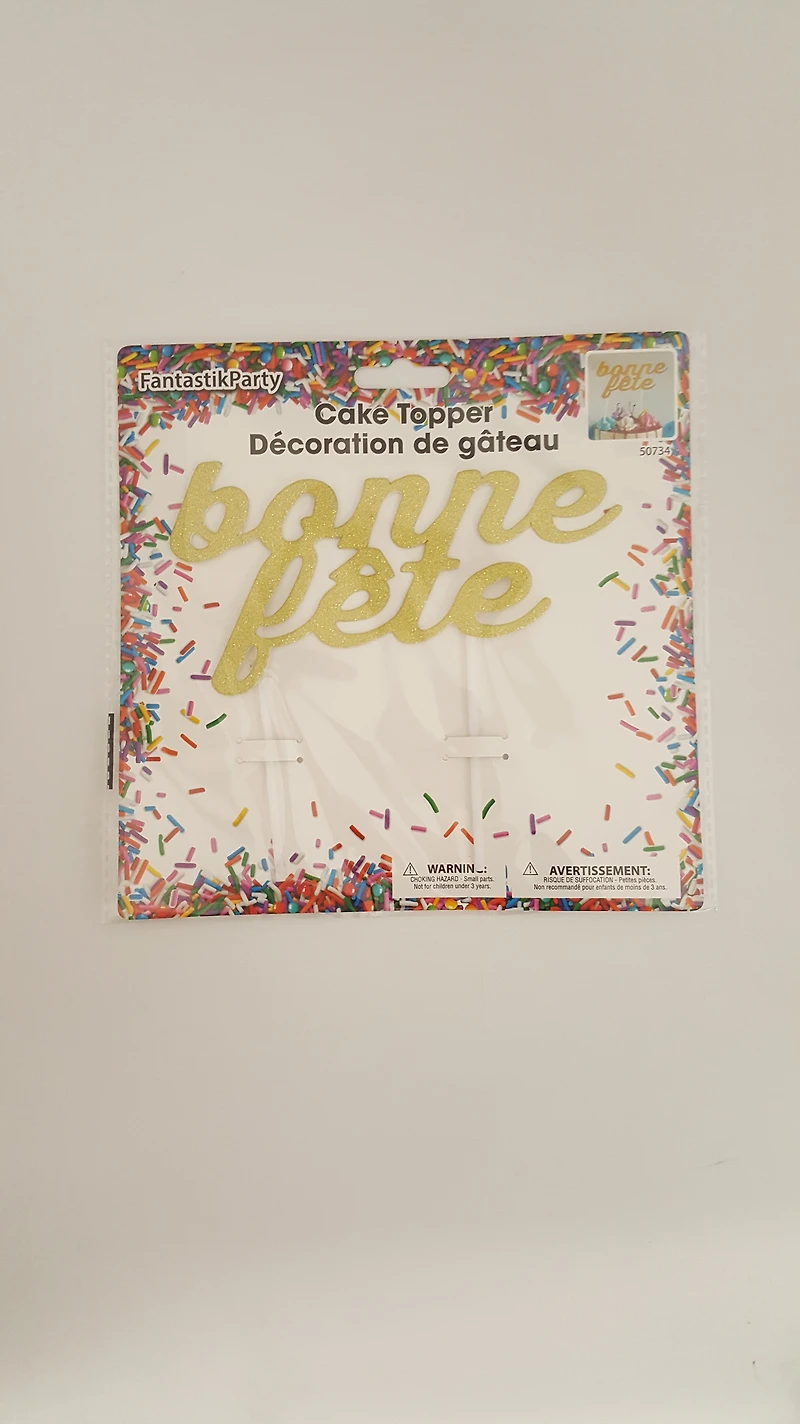 Fantastik Party Cake Top Gold Paper