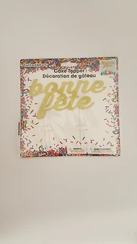 Fantastik Party Cake Top Gold Paper