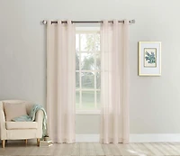 Sun Textile Crushed Grommet Sheer Voile Curtain