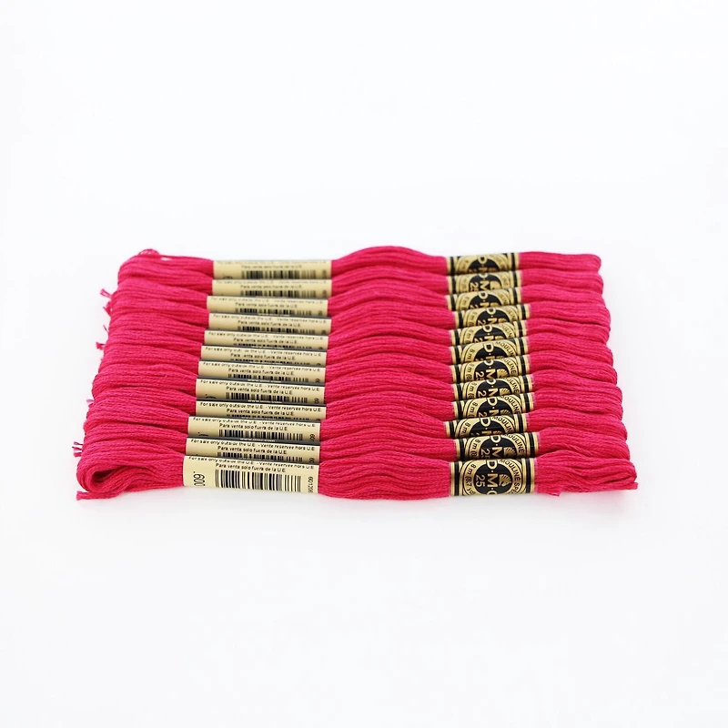 DMC Pink Cotton 6-Strand Embroidery Floss Skein, 8 m (8.7 yd)