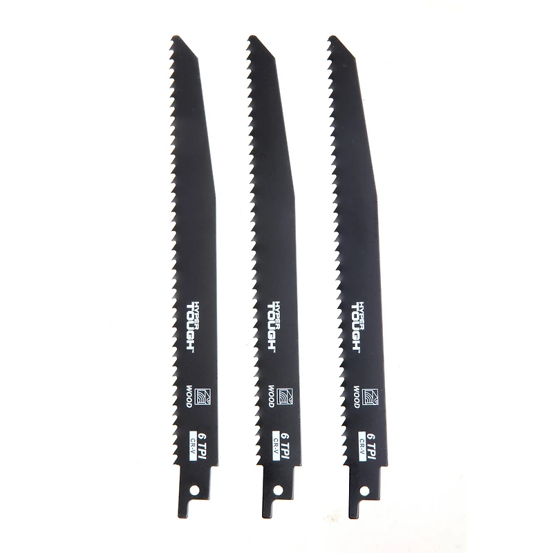 Hyper Tough 9 Piece Reciprocating Saw Blades, Steel Material, New Condition