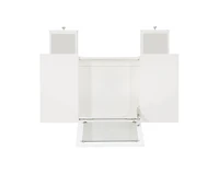 Joanna Butterfly Bench Vanity Set in White