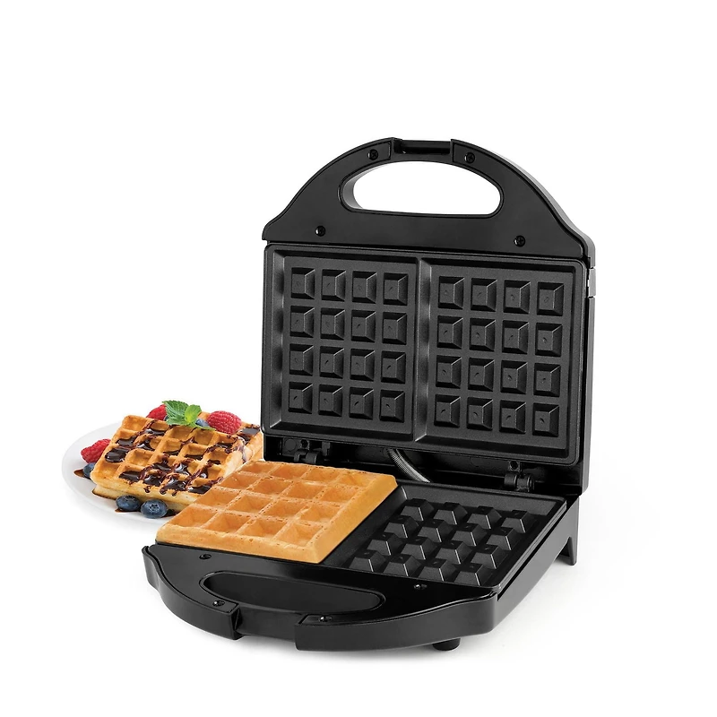 Salton gaufrier de style Belge - 2 gaufres, Noir, WM1075BK