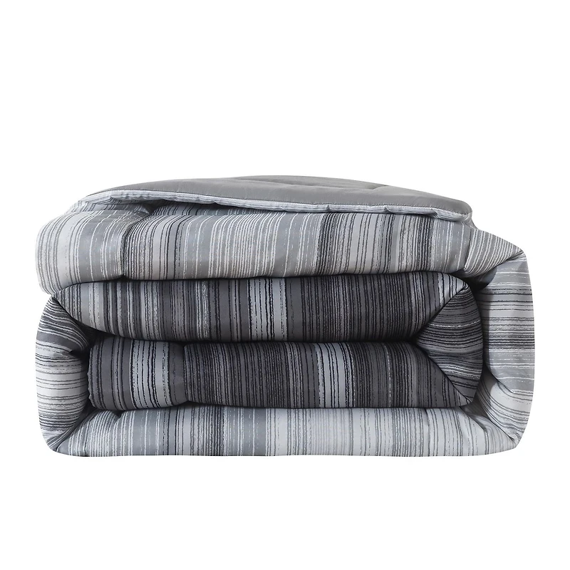Mainstays All in One Reversible Comforter and Sheet Set, 7-Piece, Full