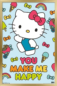 Hello Kitty - Happy Wall Poster