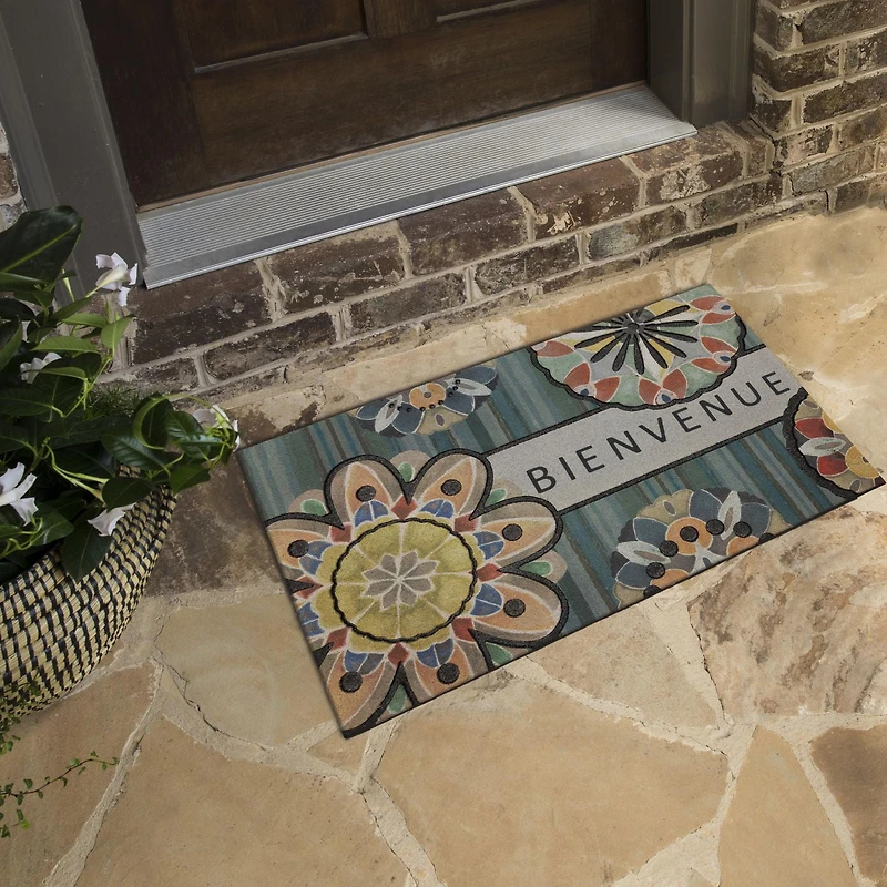 Mainstays Playful Polyester Doormat, 18" x 30"