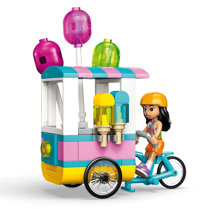 LEGO Friends Ice Cream & Balloon Stand Building Toy for Girls & Boys - Pretend Play Set for Kids, Ages 6+ - W/Liann & Paisley Minidolls & Accessories - Gift Idea for Birthdays - 42692
