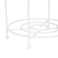 Era Michaels Freestanding Toilet Paper Holder White 5.55 x 15.16in