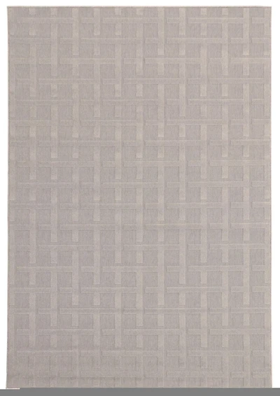 ECARPET Indoor/Outdoor for Balcony, Patio and Garden Villa Grey Rug