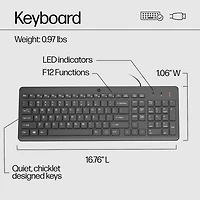 Ensemble clavier et souris filaires pour ordinateur