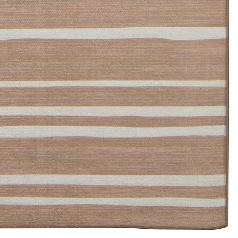 Outdoor Washable Weston Tan & Ivory 7' x 9' Area Rug