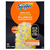 Swiffer Dusters Heavy Duty Multi-Surface Duster Refills for Cleaning, Unscented, 11 Count