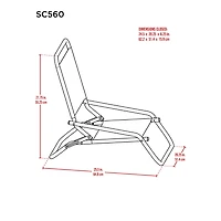 Rio 1 Position Steel Sand Chair
