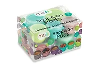 Melii Snap & Go Pods - 6x2oz + 4x4oz - 10 piece Set - for Babies, Toddlers and Adults